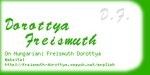 dorottya freismuth business card